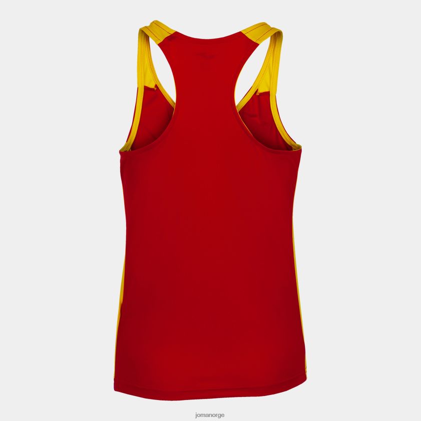 nei Joma tank topp rekord ii rød gul FBD0T02480 kvinner