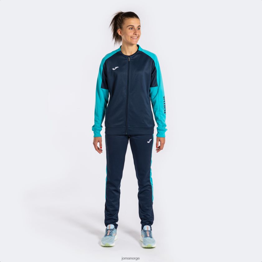 nei Joma økomesterskap i treningsdrakt marineblå fluorescerende turkis FBD0T02220 kvinner