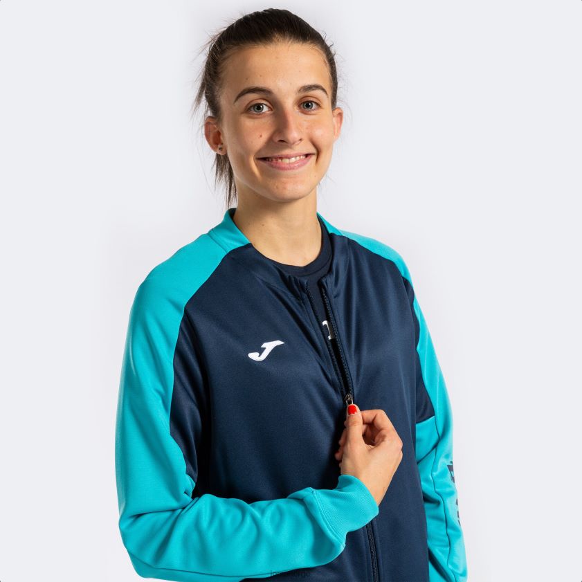 nei Joma økomesterskap i treningsdrakt marineblå fluorescerende turkis FBD0T02220 kvinner