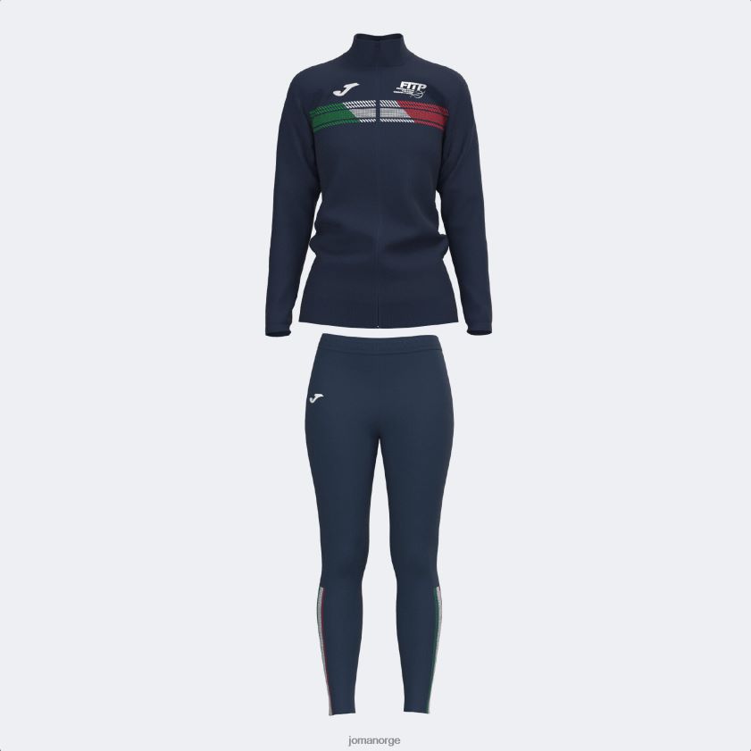 nei Joma treningsdress italiensk tennis- og padelforbund marineblå FBD0T03848 kvinner