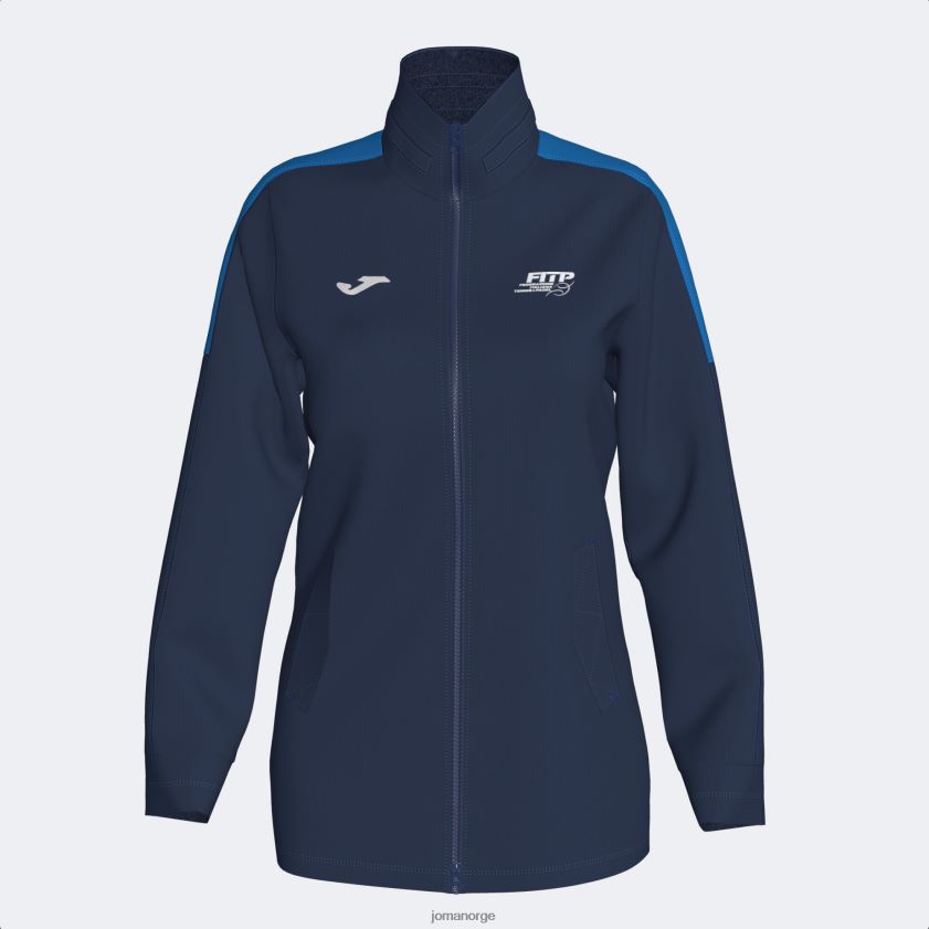 nei Joma anorak italiensk tennis- og padelforbund marineblå kongeblå FBD0T02554 kvinner