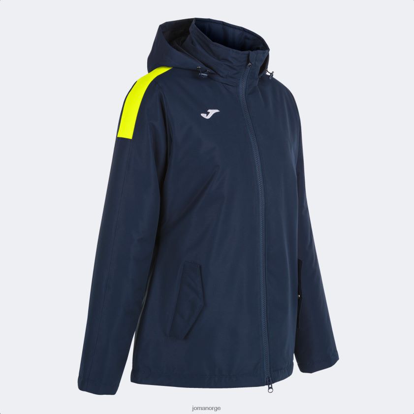 nei Joma anorakk trivor marineblå fluorescerende gul FBD0T02458 kvinner