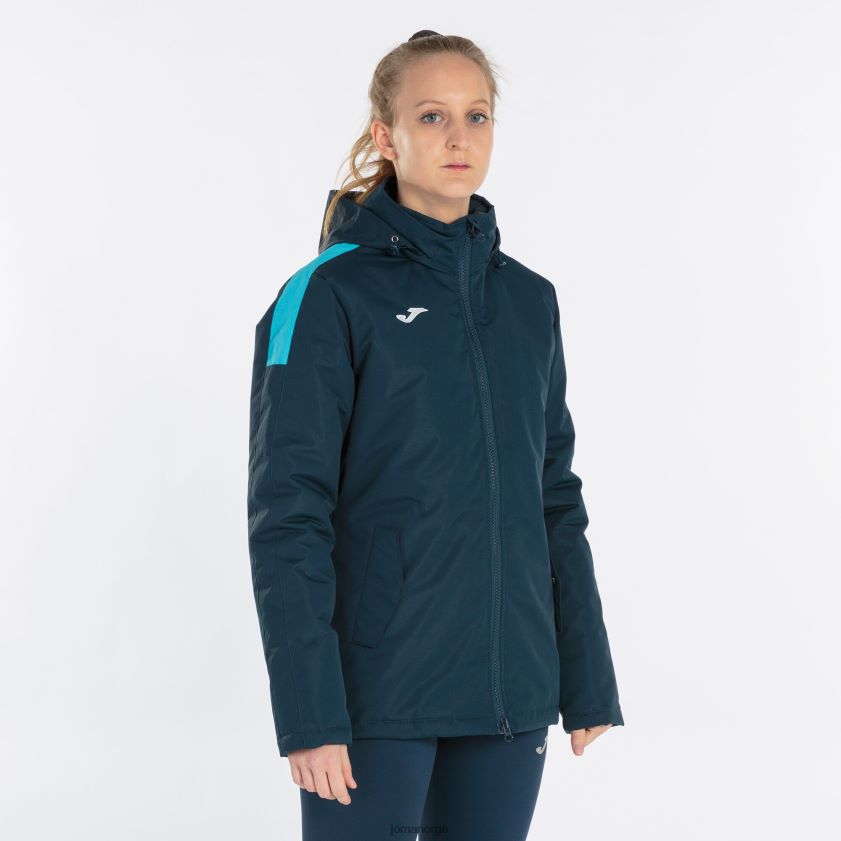 nei Joma anorakk trivor marineblå fluorescerende turkis FBD0T02621 kvinner