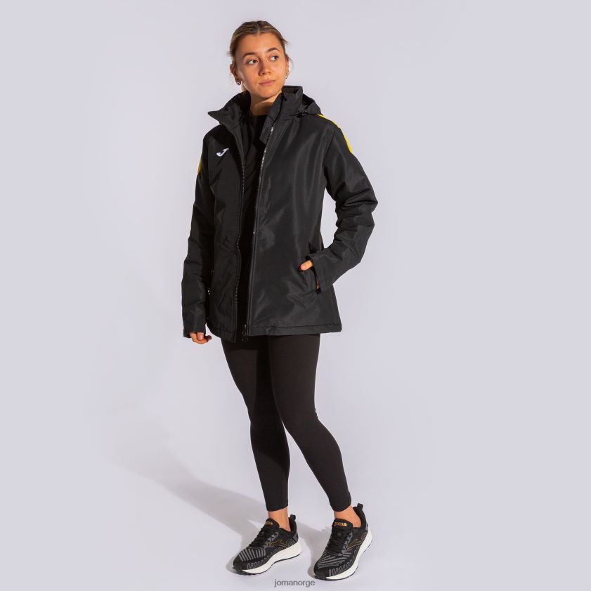 nei Joma anorakk trivor svart gul FBD0T02650 kvinner