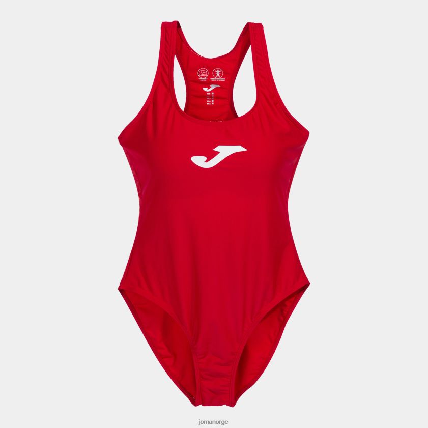 nei Joma badedrakt hai rød FBD0T01659 kvinner