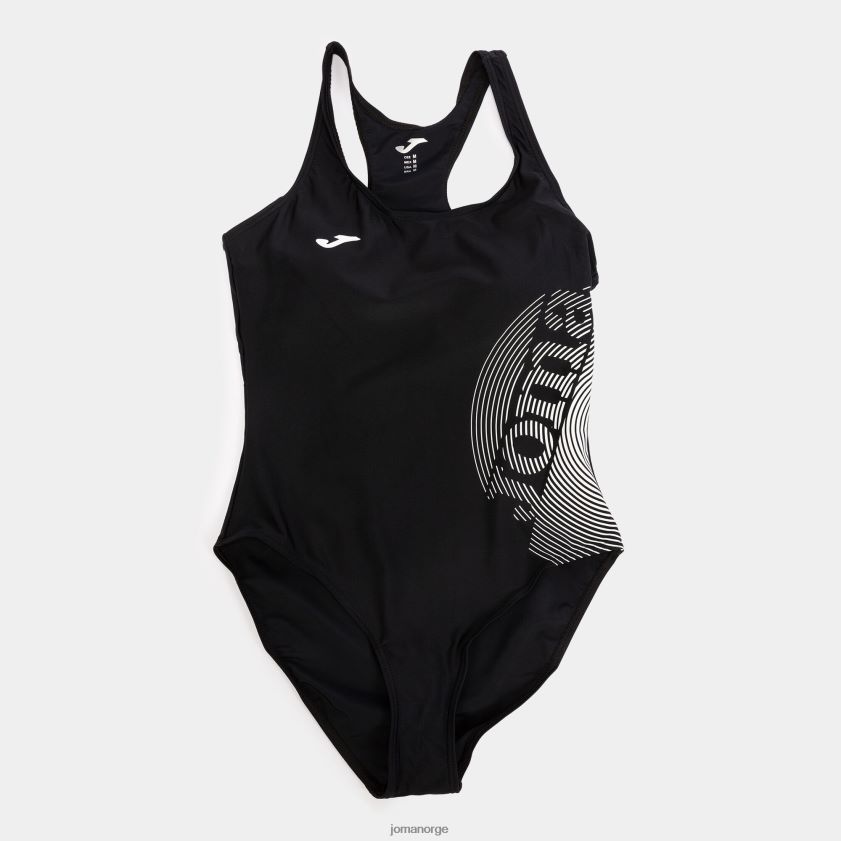nei Joma badedrakt lake ii svart hvit FBD0T03860 kvinner