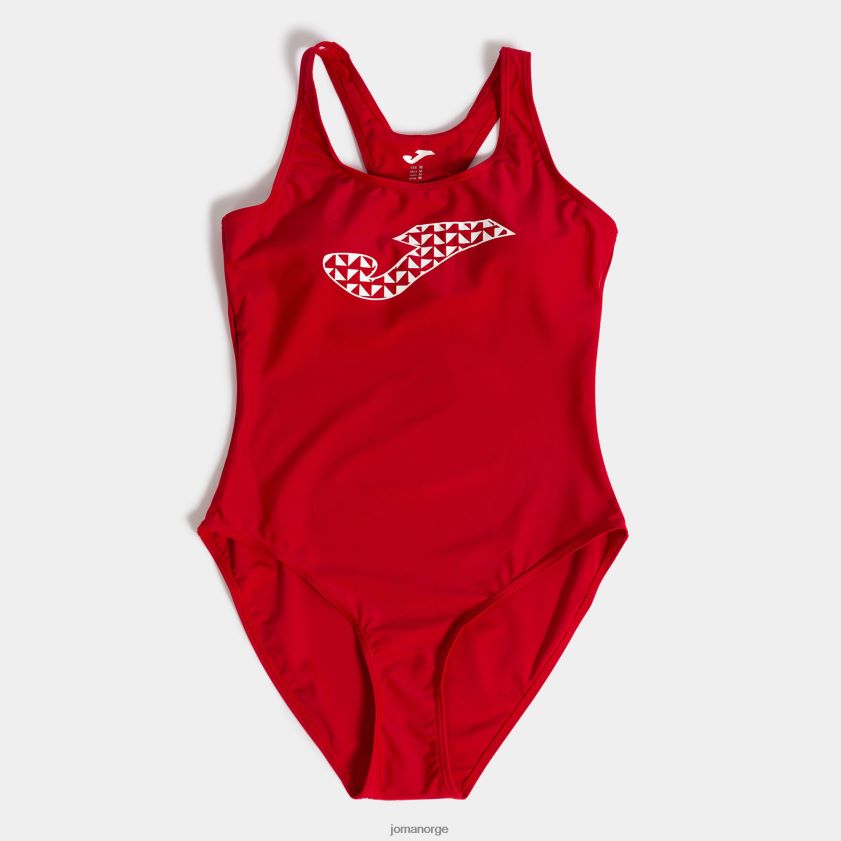 nei Joma badedrakt lake iii rød Hvit FBD0T02088 kvinner
