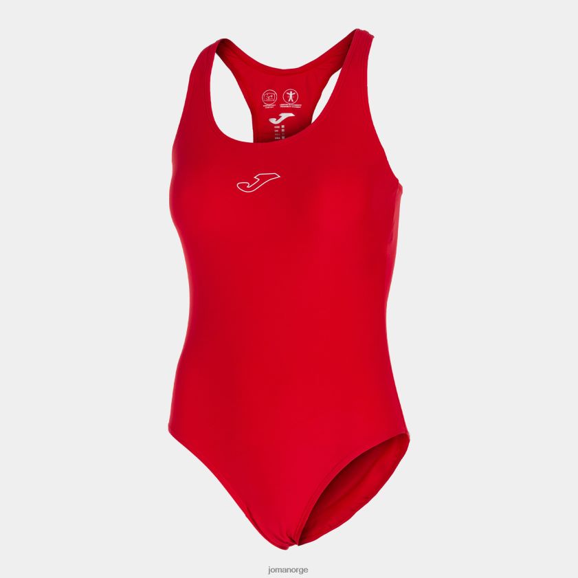 nei Joma badedrakt sprut rød FBD0T03888 kvinner
