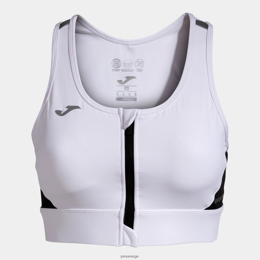 nei Joma sports-bh r-natt hvit svart FBD0T02033 kvinner