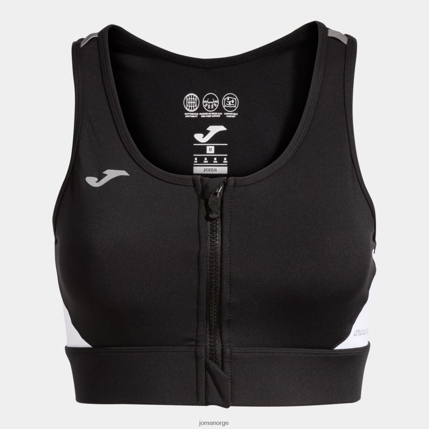 nei Joma sports-bh r-natt svart hvit FBD0T02052 kvinner