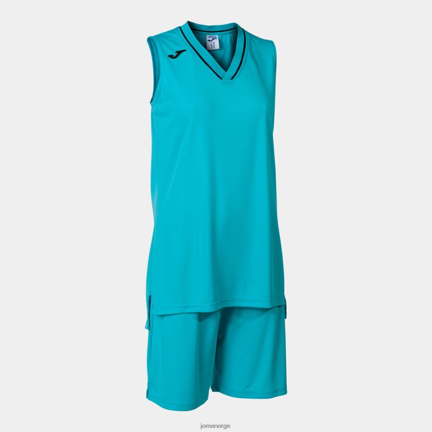 nei Joma sett atlanta fluorescerende turkis svart FBD0T02297 kvinner