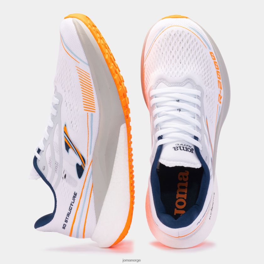nei Joma joggesko r.2000 22 hvit fluorescerende oransje FBD0T02964 menn