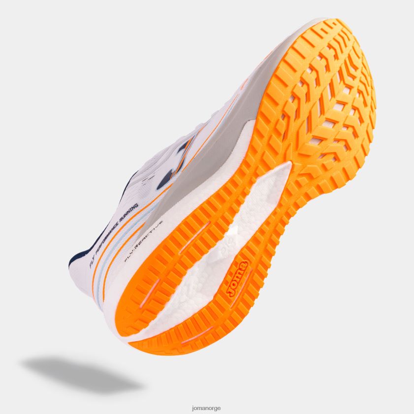 nei Joma joggesko r.2000 22 hvit fluorescerende oransje FBD0T02964 menn
