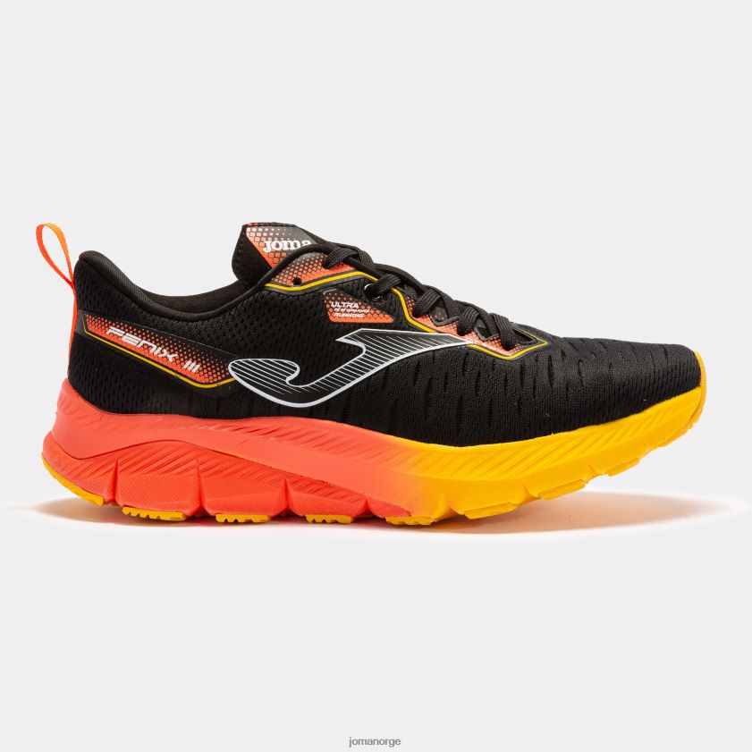nei Joma joggesko r.fenix 23 svart oransje FBD0T01370 menn