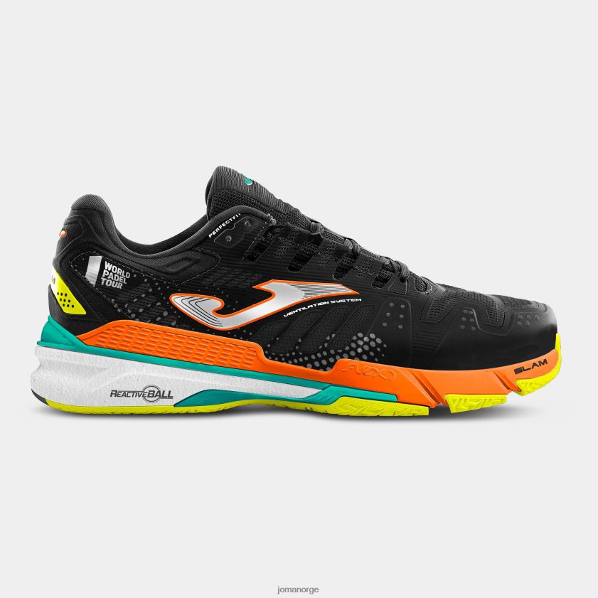 nei Joma sko slam 22 leire svart fluorescerende oransje FBD0T04669 menn
