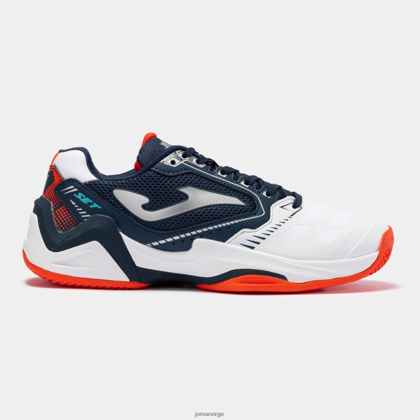 nei Joma sko t.sett 23 leire marineblå hvit FBD0T0186 menn