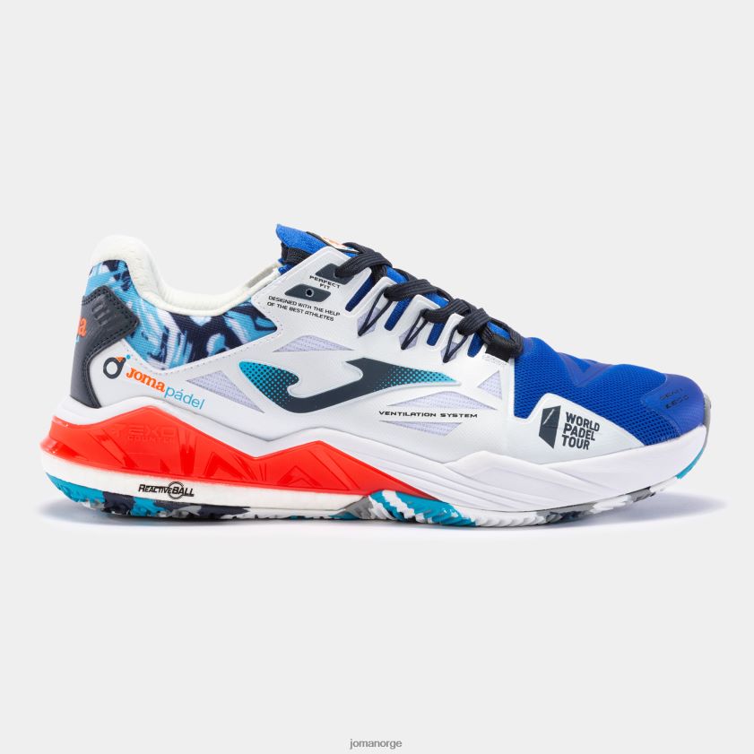 nei Joma sko t.spin 23 leire kongeblå hvit FBD0T075 menn