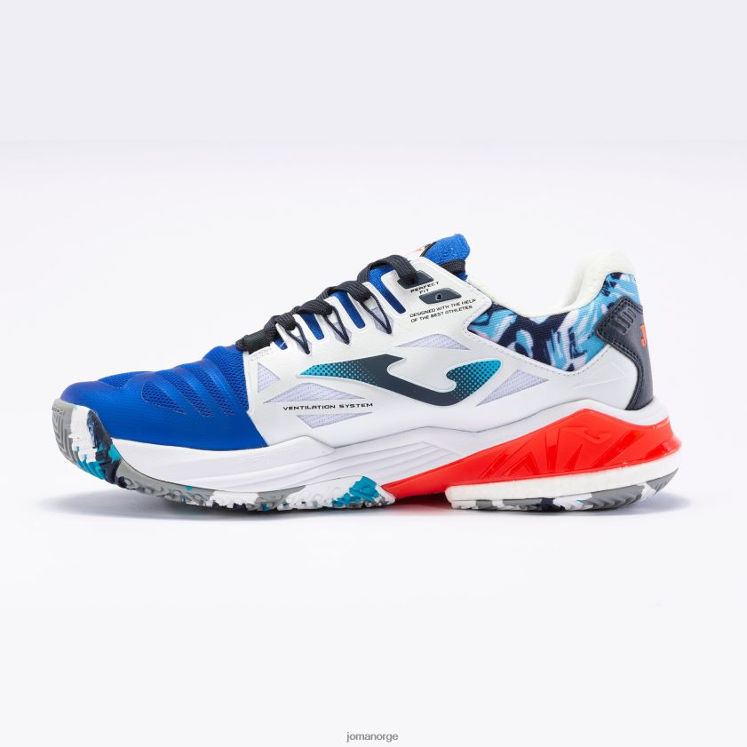 nei Joma sko t.spin 23 leire kongeblå hvit FBD0T075 menn