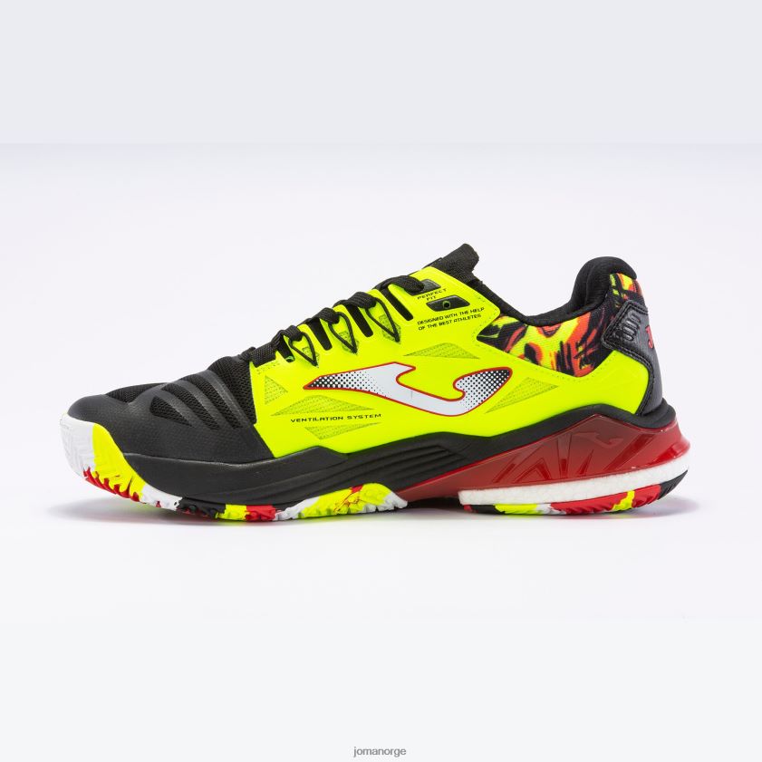 nei Joma sko t.spin 23 leire svart fluorescerende gul FBD0T0839 menn