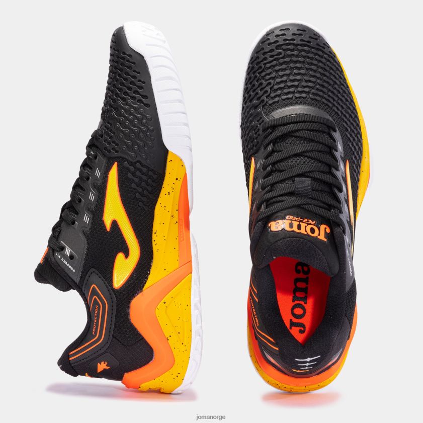 nei Joma sko t.ace 23 hard court svart oransje FBD0T03506 menn