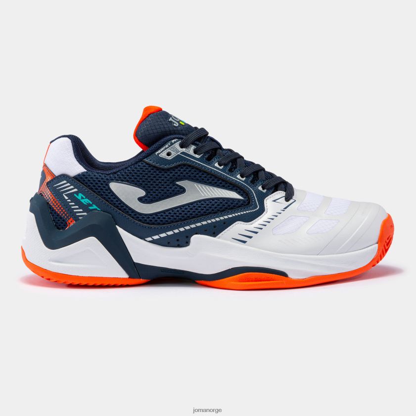 nei Joma sko t.sett 23 hard court marineblå hvit FBD0T02909 menn