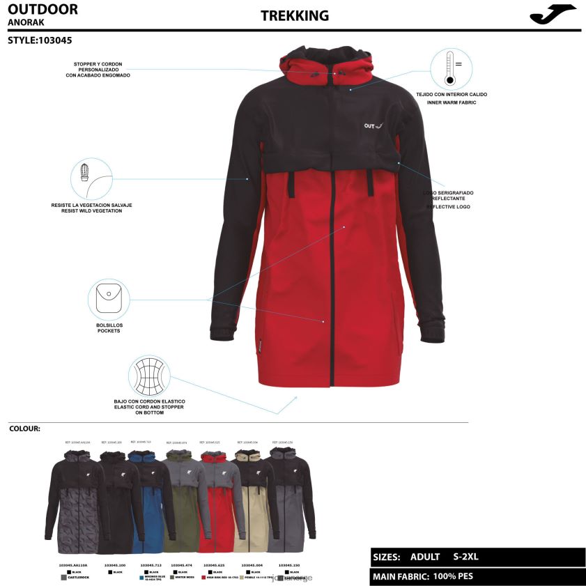nei Joma anorak explorer mørkegrå FBD0T01176 menn