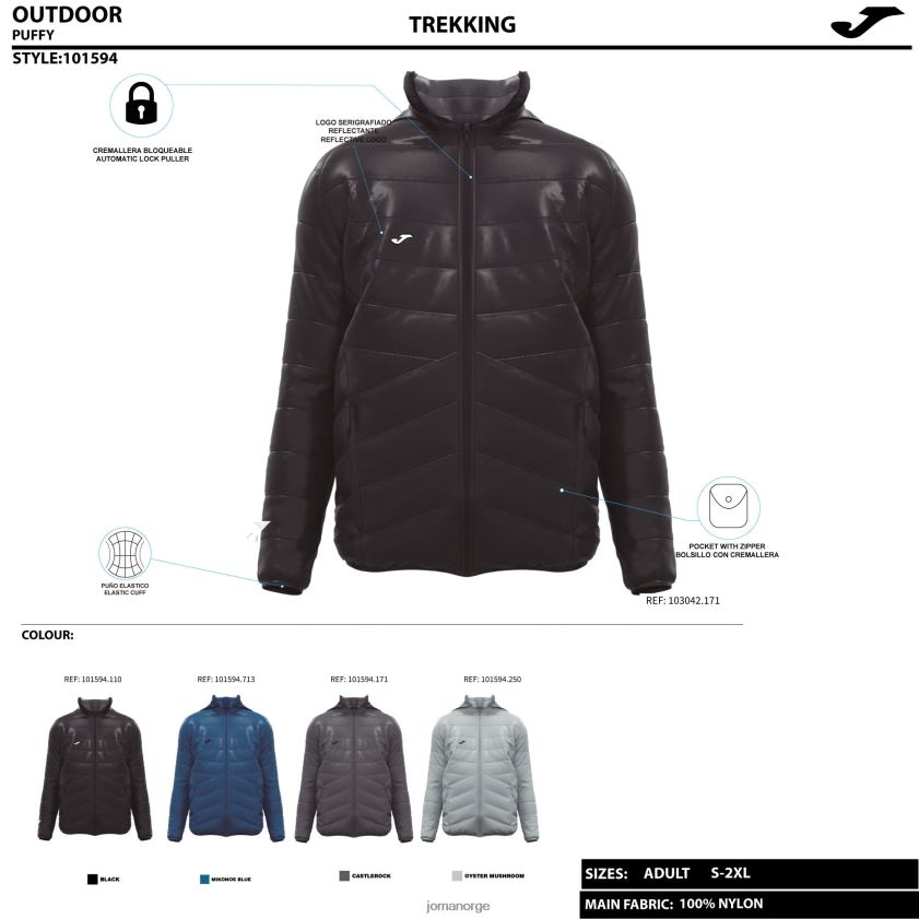 nei Joma anorak urban iii svart mørkegrå FBD0T04602 menn
