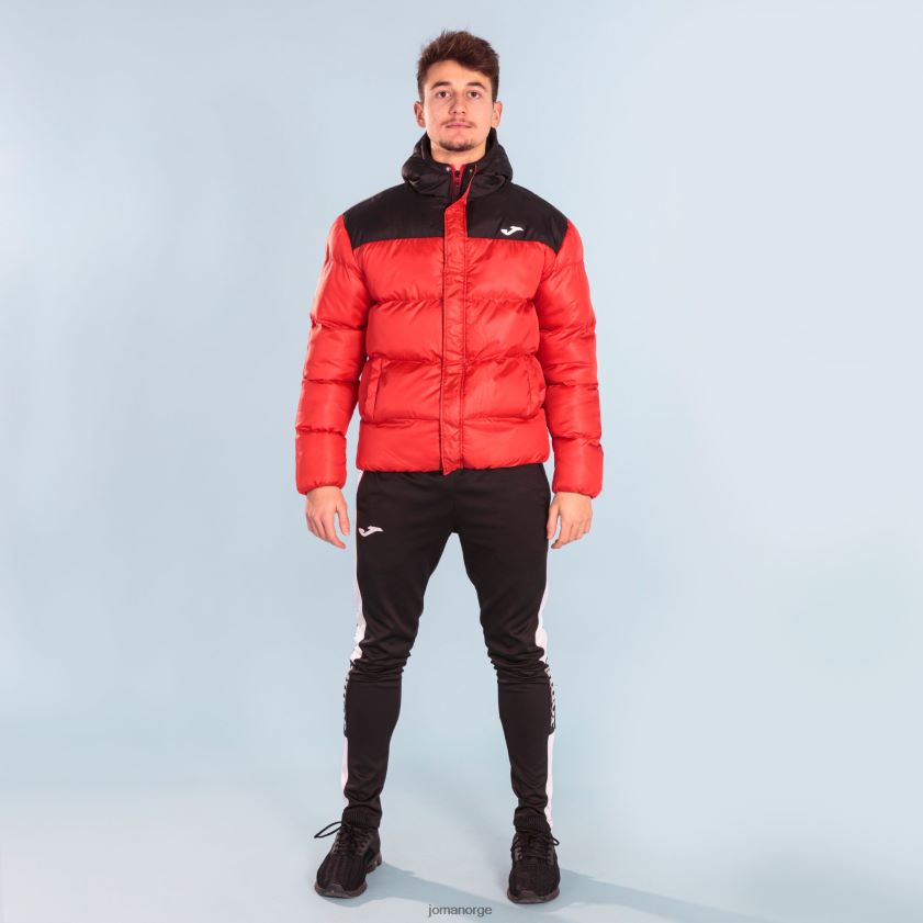 nei Joma anorakk park rød svart FBD0T0668 menn