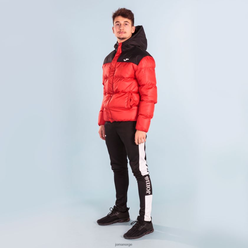 nei Joma anorakk park rød svart FBD0T0668 menn