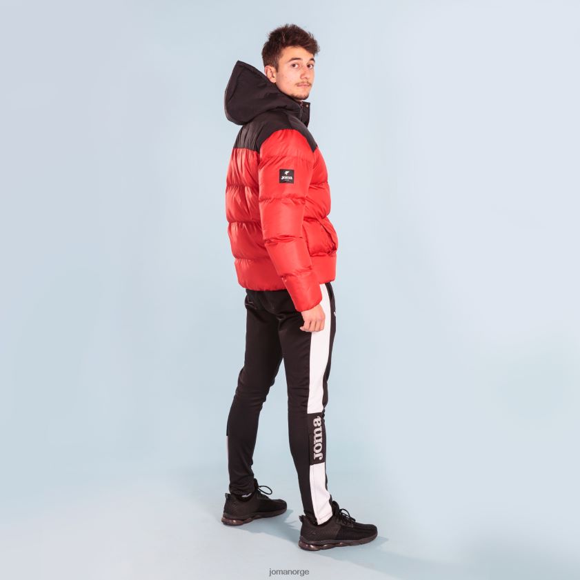 nei Joma anorakk park rød svart FBD0T0668 menn