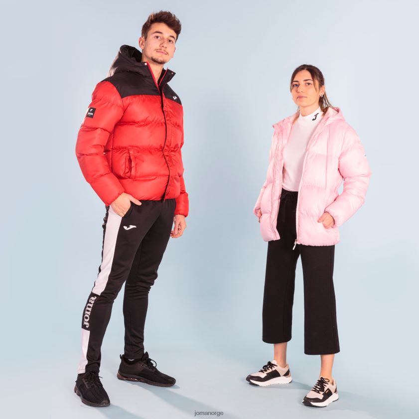 nei Joma anorakk park rød svart FBD0T0668 menn