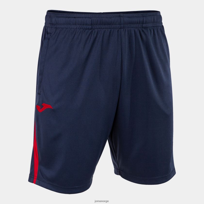 nei Joma bermuda shorts championship vii marineblå rød FBD0T04664 menn