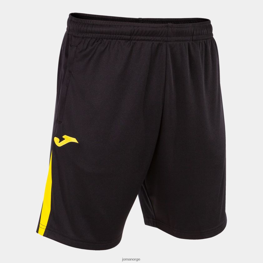 nei Joma bermuda shorts championship vii svart gul FBD0T02912 menn