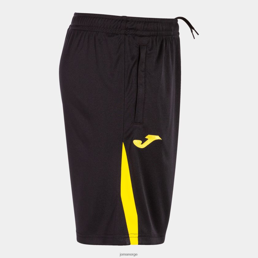 nei Joma bermuda shorts championship vii svart gul FBD0T02912 menn