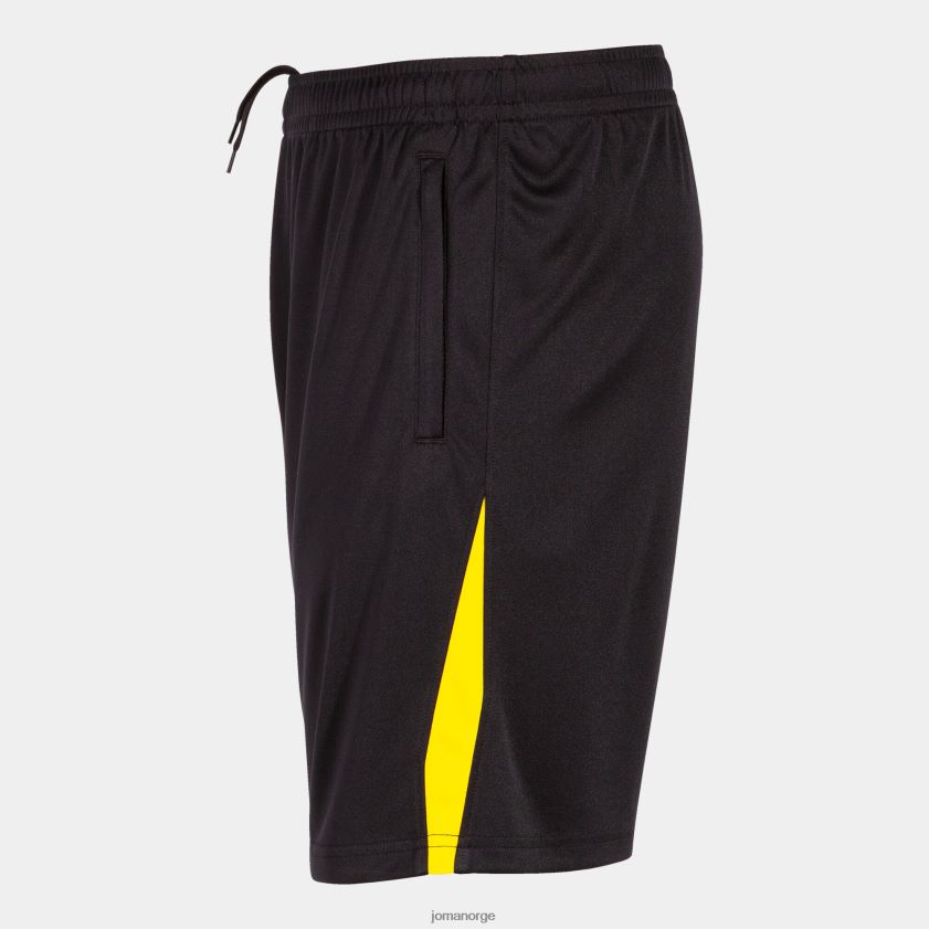 nei Joma bermuda shorts championship vii svart gul FBD0T02912 menn