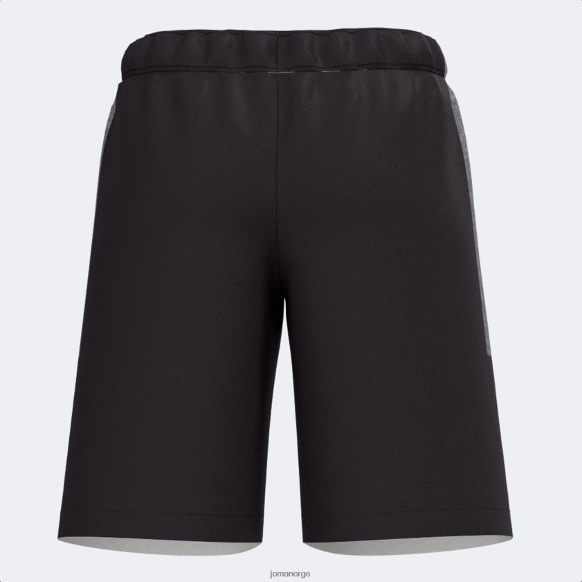 nei Joma bermudashorts beta ii svart melert grå FBD0T03019 menn