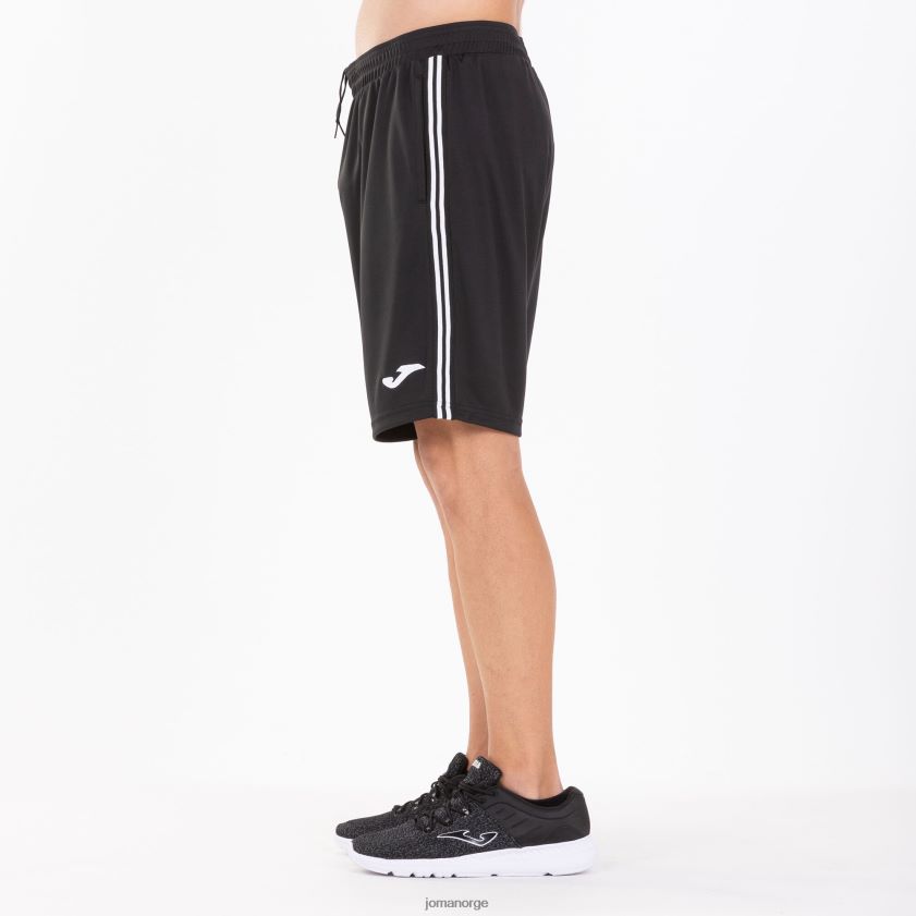 nei Joma klassisk bermudashorts svart hvit FBD0T0542 menn
