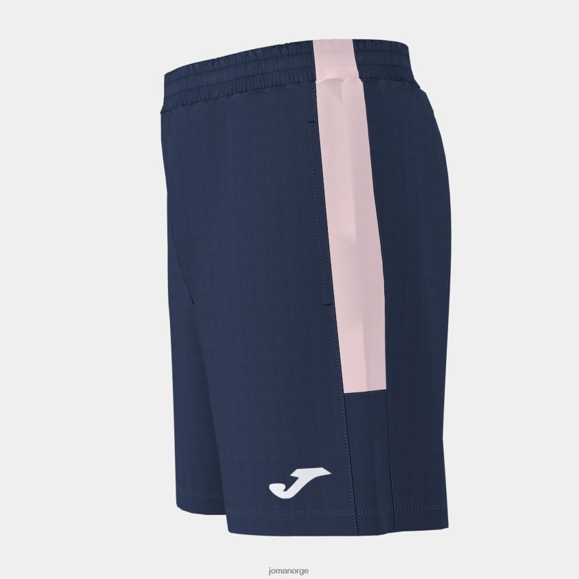 nei Joma økomesterskapet i bermudashorts marineblå rosa FBD0T04375 menn