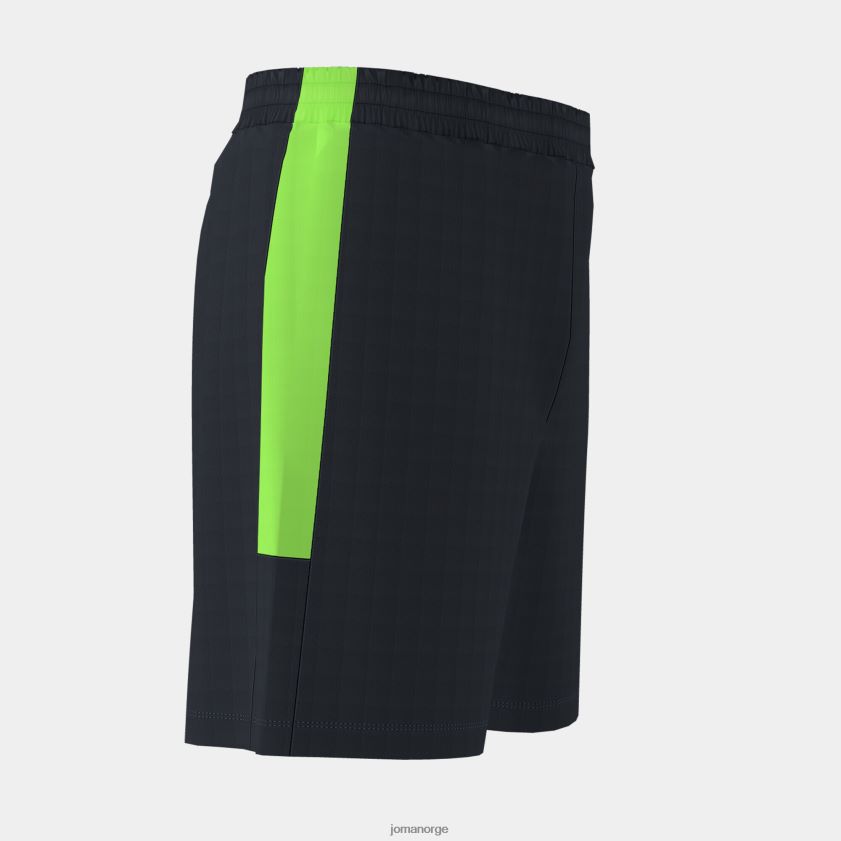 nei Joma økomesterskapet i bermudashorts svart fluorescerende grønn FBD0T02891 menn