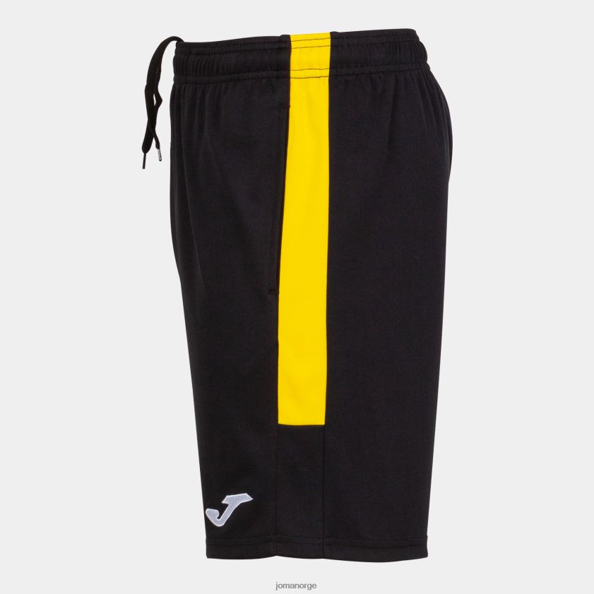 nei Joma økomesterskapet i bermudashorts svart gul FBD0T0708 menn