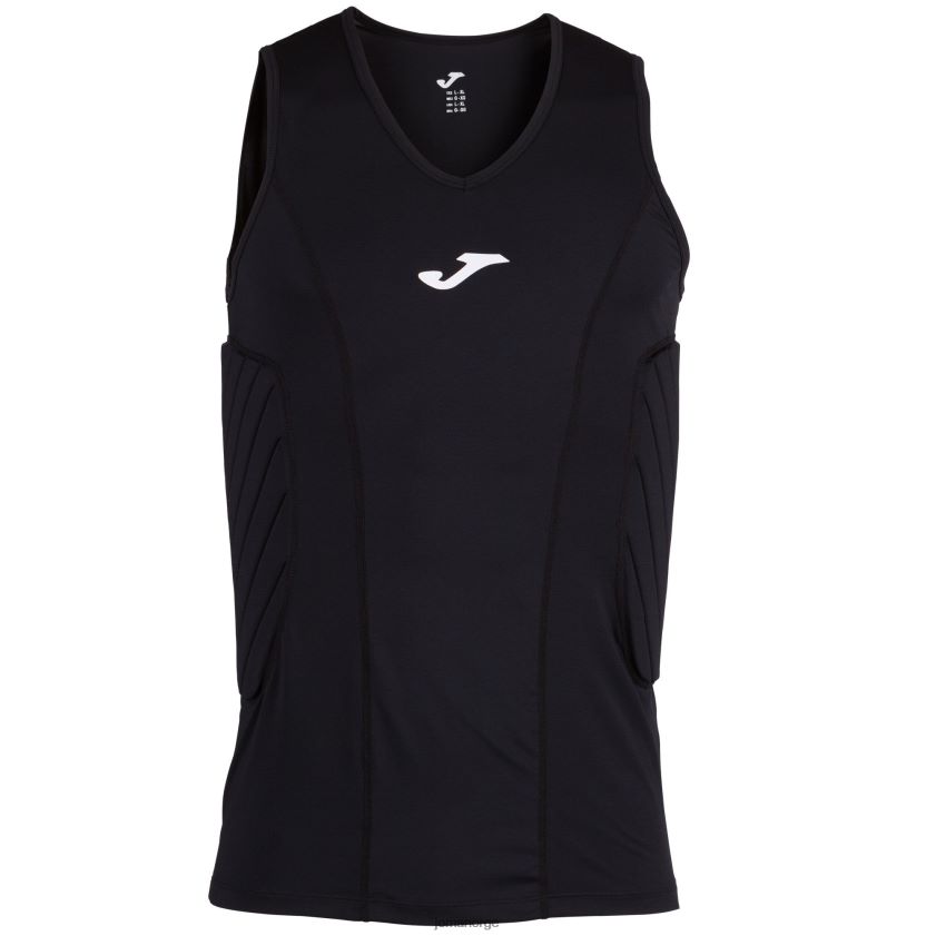 nei Joma ermeløs t-skjorte beskyttelse svart FBD0T04446 menn