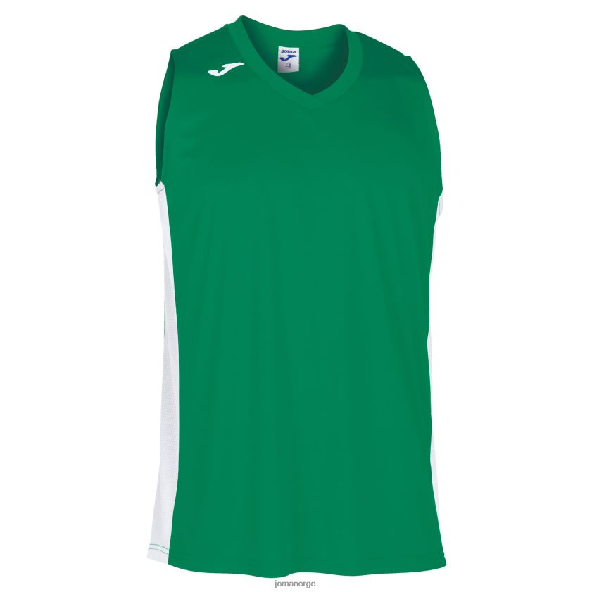 nei Joma ermeløs t-skjorte cancha iii grønn hvit FBD0T04155 menn