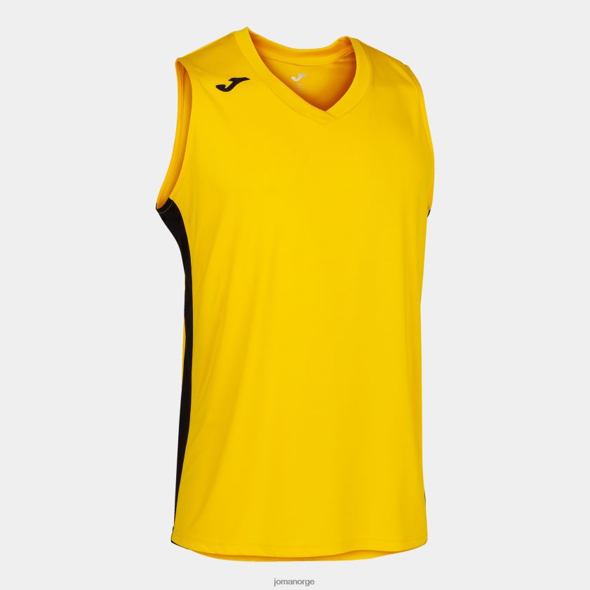 nei Joma ermeløs t-skjorte cancha iii gul svart FBD0T03430 menn
