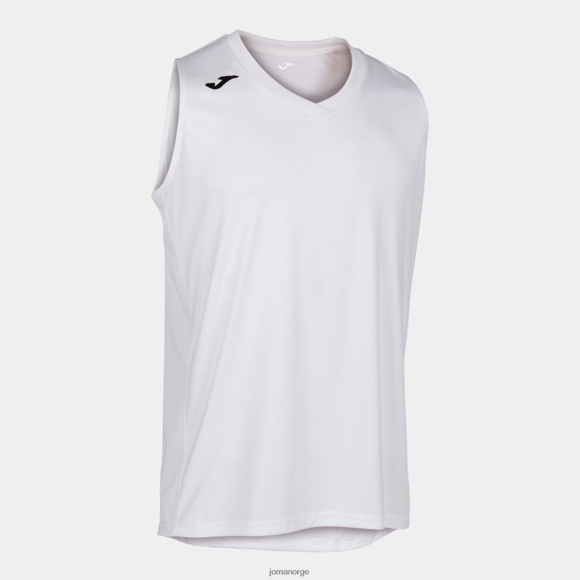 nei Joma ermeløs t-skjorte cancha iii hvit FBD0T03164 menn
