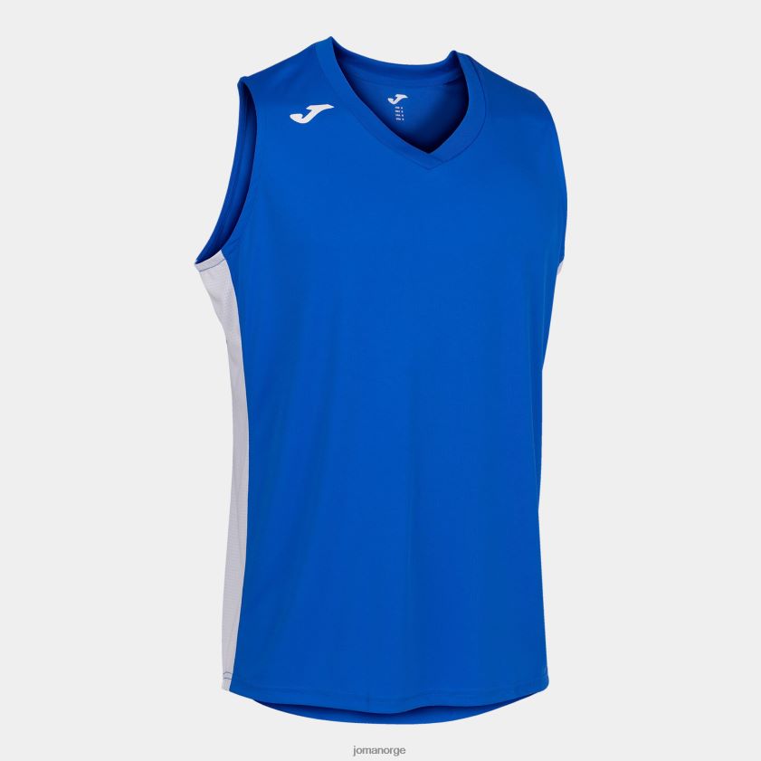 nei Joma ermeløs t-skjorte cancha iii kongeblå hvit FBD0T01313 menn