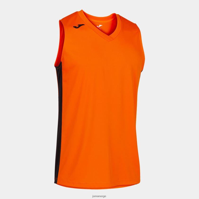 nei Joma ermeløs t-skjorte cancha iii oransje svart FBD0T01536 menn