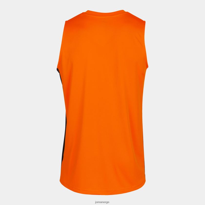 nei Joma ermeløs t-skjorte cancha iii oransje svart FBD0T01536 menn