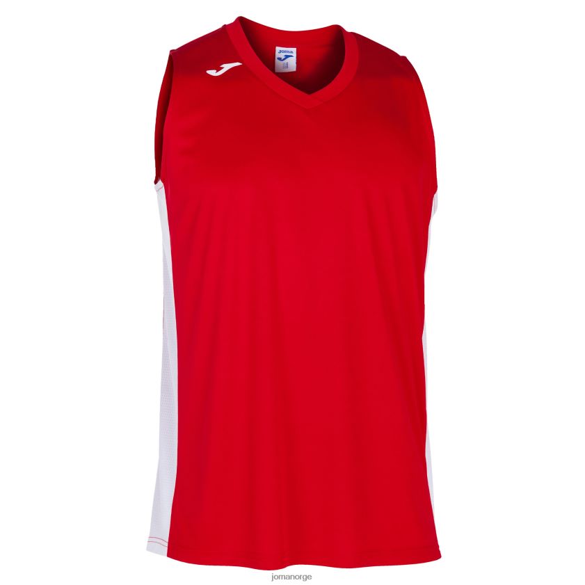 nei Joma ermeløs t-skjorte cancha iii rød Hvit FBD0T03163 menn