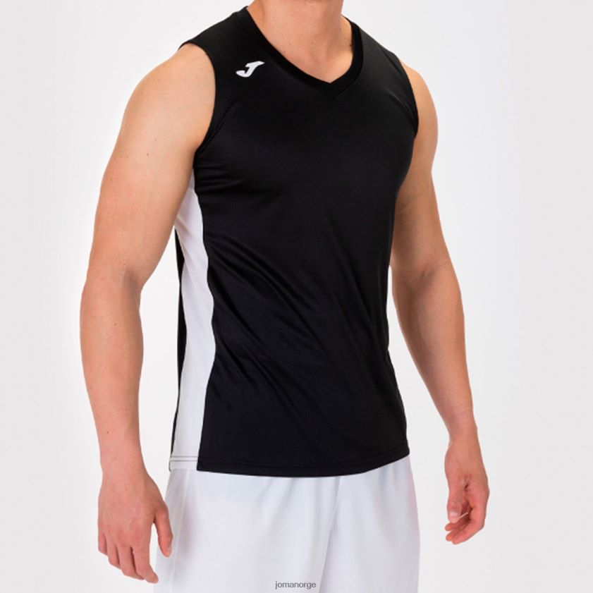 nei Joma ermeløs t-skjorte cancha iii svart hvit FBD0T04593 menn