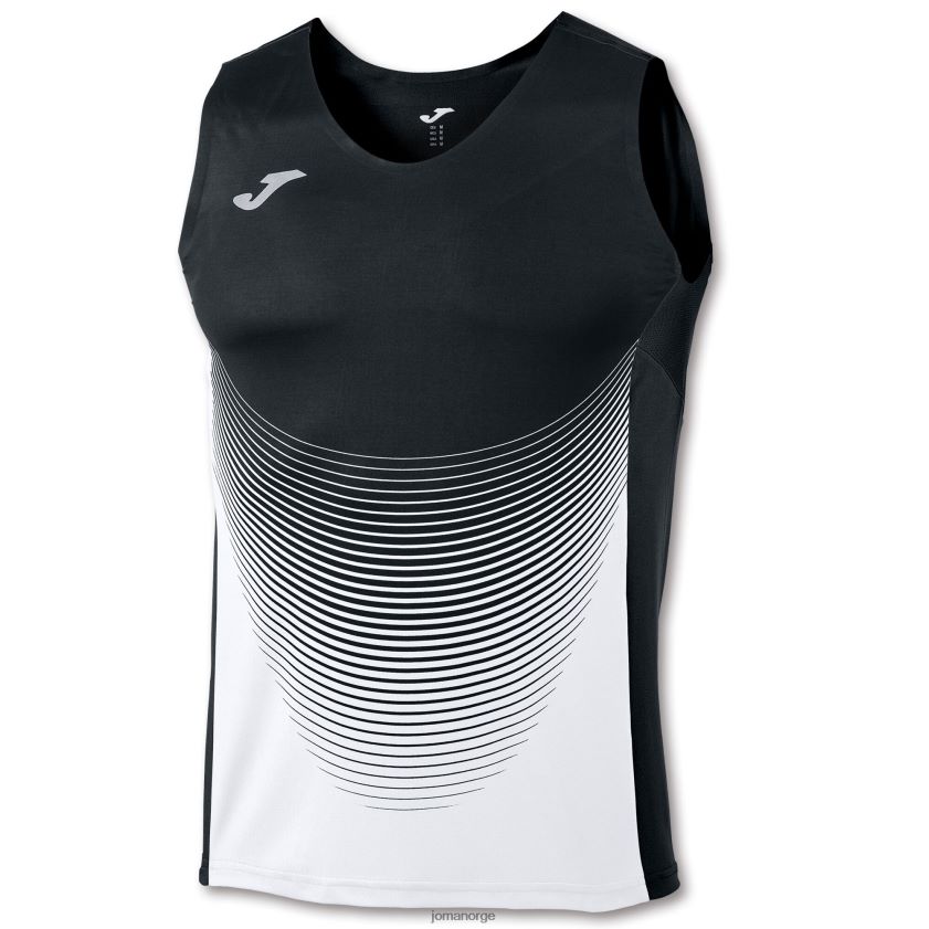 nei Joma ermeløs t-skjorte elite vi svart hvit FBD0T02961 menn